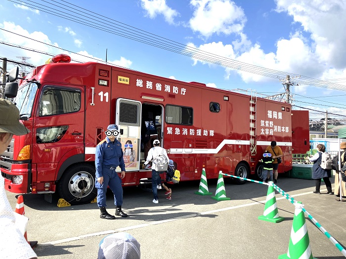 にしてつ電車まつり　消防車